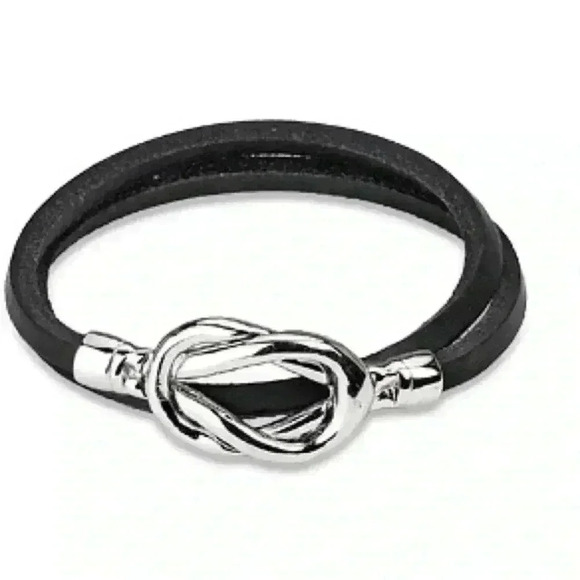 RESTOCKED*** Genuine Leather Wrap with Stainless - Picture 1 of 1